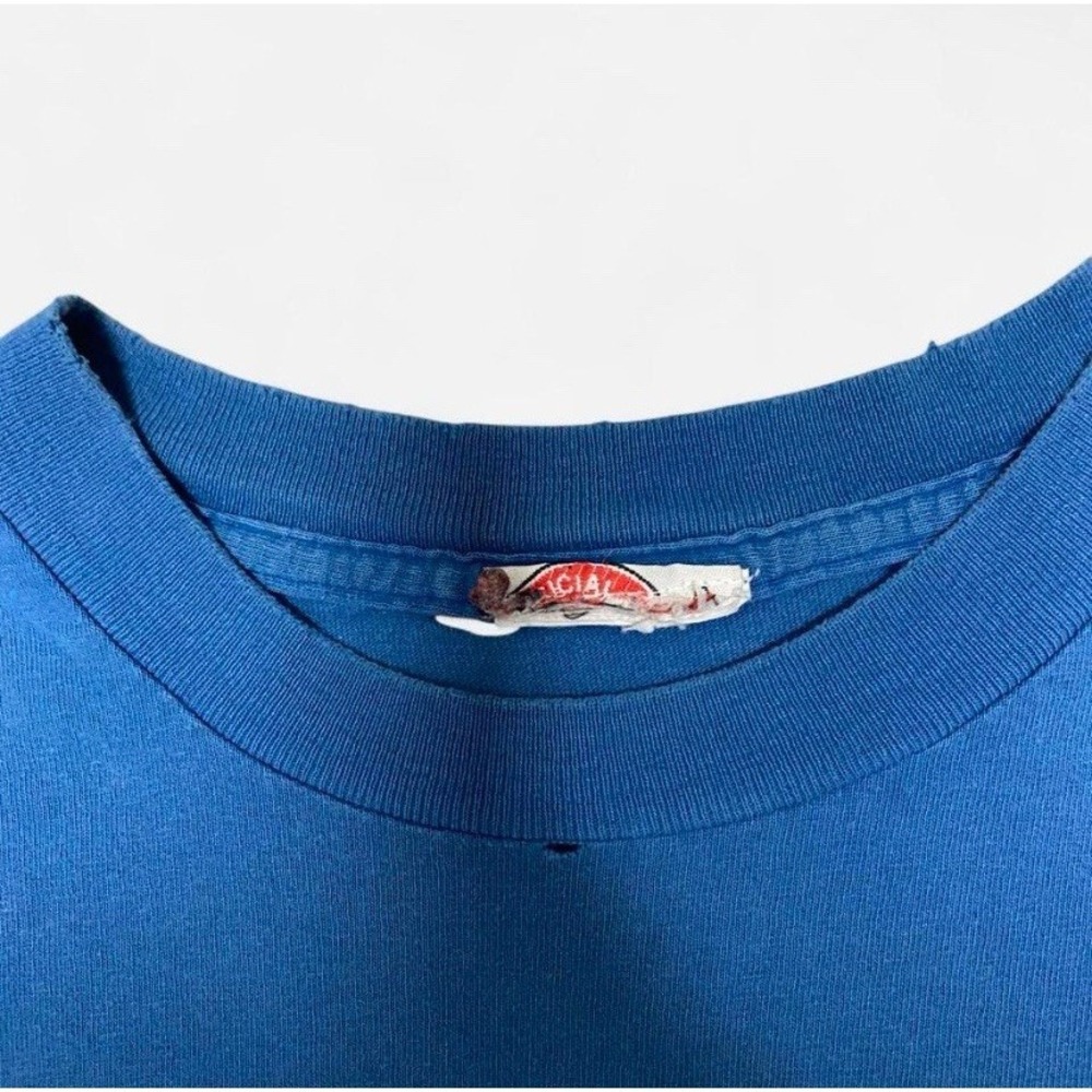 Vintage frogs faded graphic blue shortsleeved tshirt - Picture 3 of 7